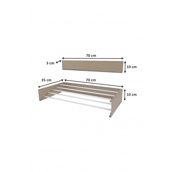 Nebu Çamaşır Kurutma Askısı Cappucino (70cm)